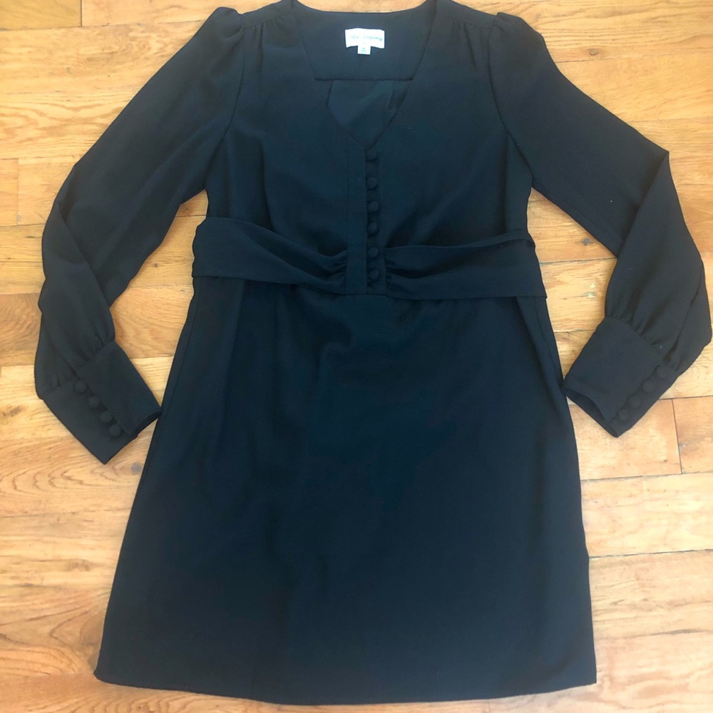 Alice Temperley black dress, long sleeves, size M